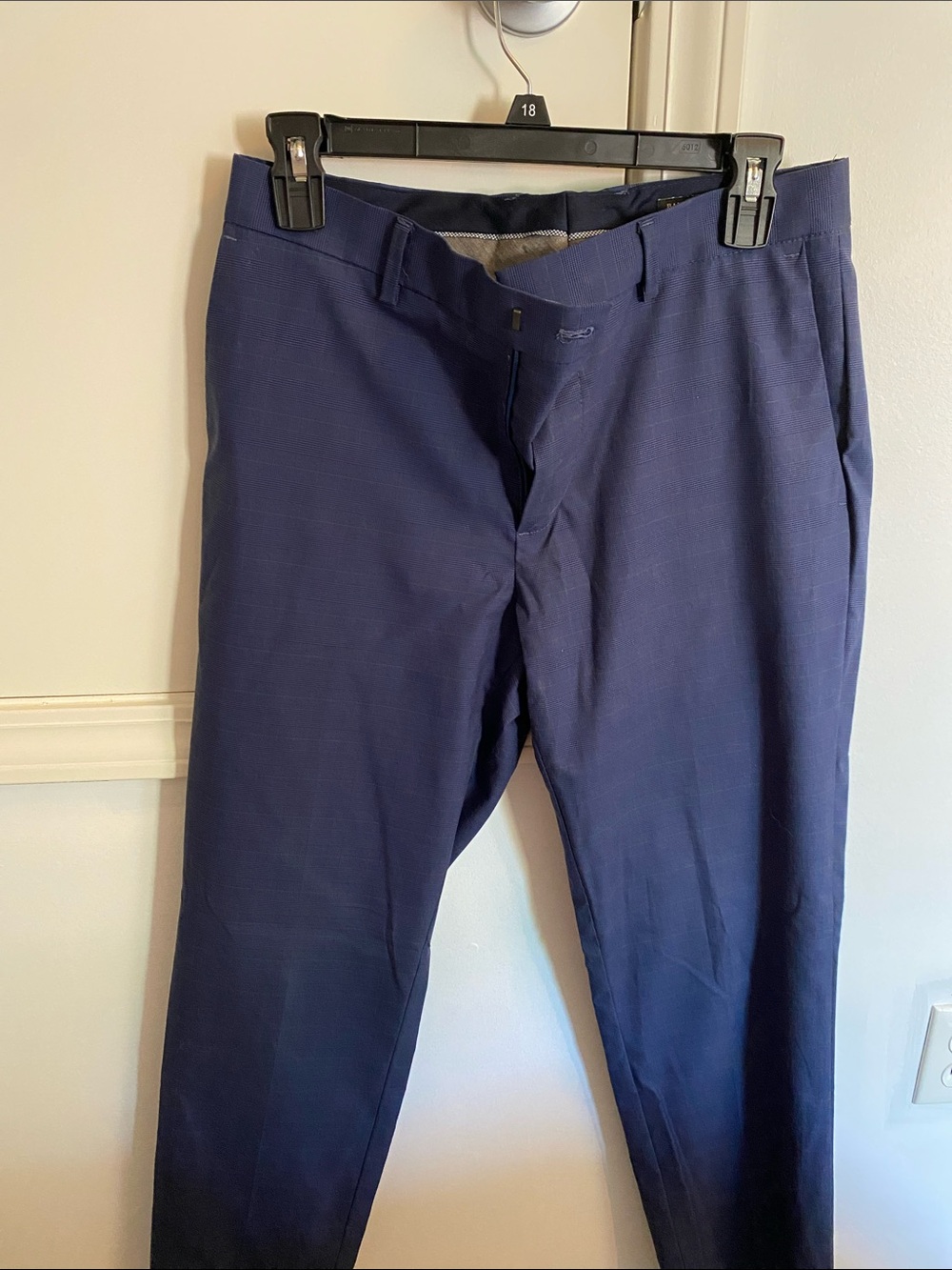 Banana Republic Men's Navy Dress Pants - Slim Tailored Look